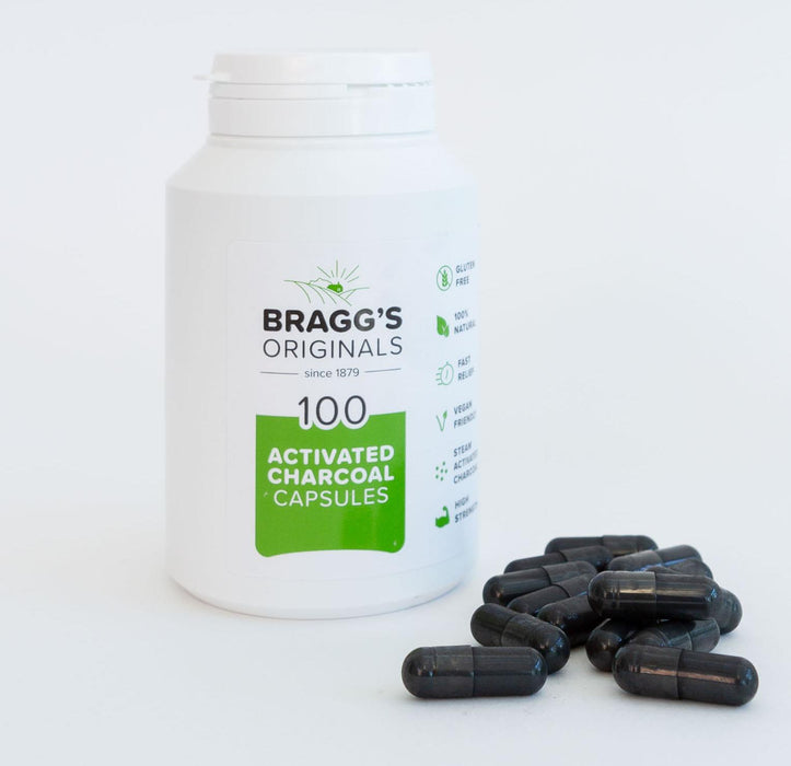 Braggs Medicinal Vegetarian Activated Charcoal Caps