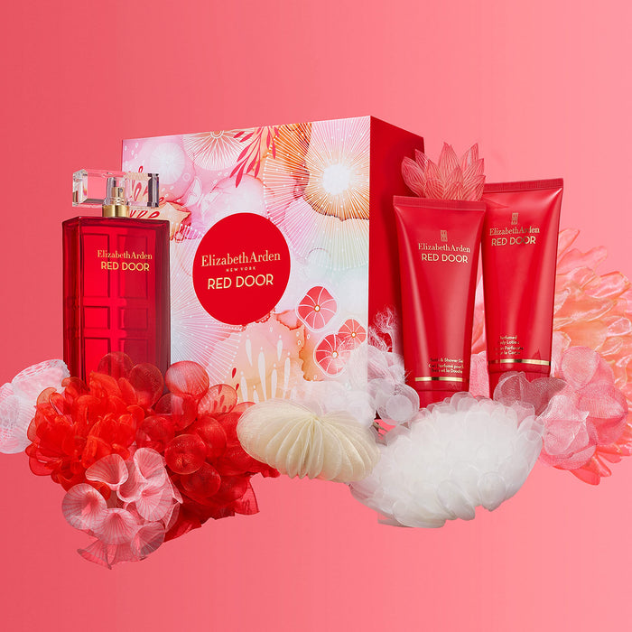 Elizabeth Arden Red Door 100ml EDT + 100ml Body Lotion + 100ml Shower Gel