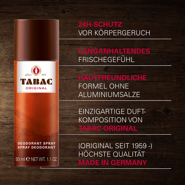 Tabac Aftersahve 50ml Lotion + 50ml Shower Gel + 50ml Deodorant Spray + 50ml Shave Foam