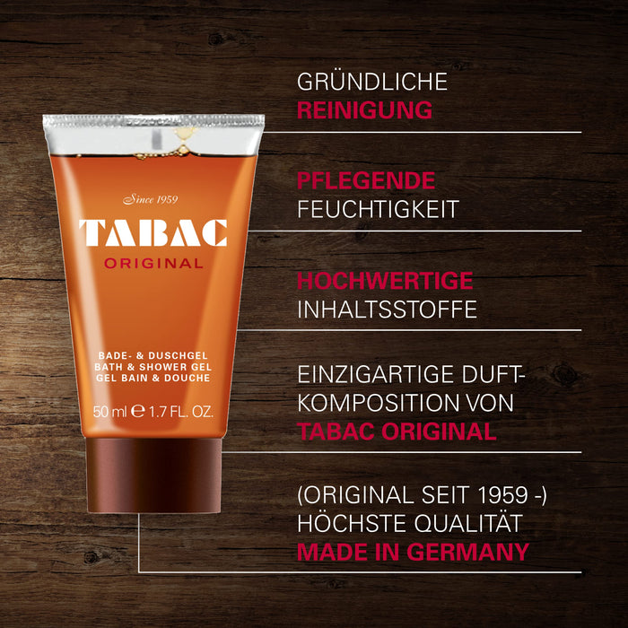 Tabac Aftersahve 50ml Lotion + 50ml Shower Gel + 50ml Deodorant Spray + 50ml Shave Foam