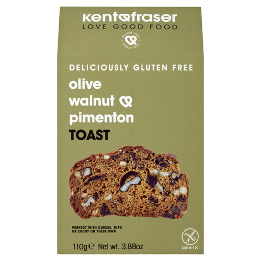 Kent and Fraser Gluten-Free Vegan Olive Walnut Pimenton Toast 110g