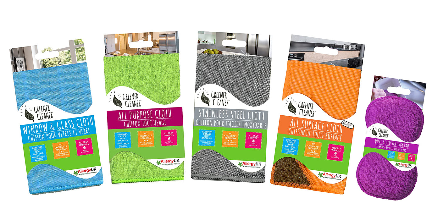 Greener Cleaner Stainless Steel Microfibre Cloth 1 Unit 30x35cm