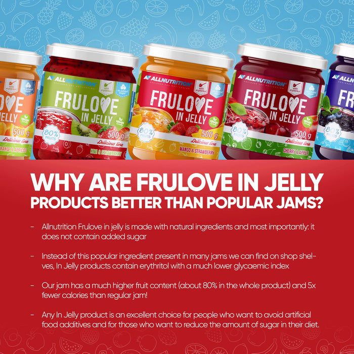 Allnutrition Frulove In Jelly, Kiwi & Strawberry - 500g