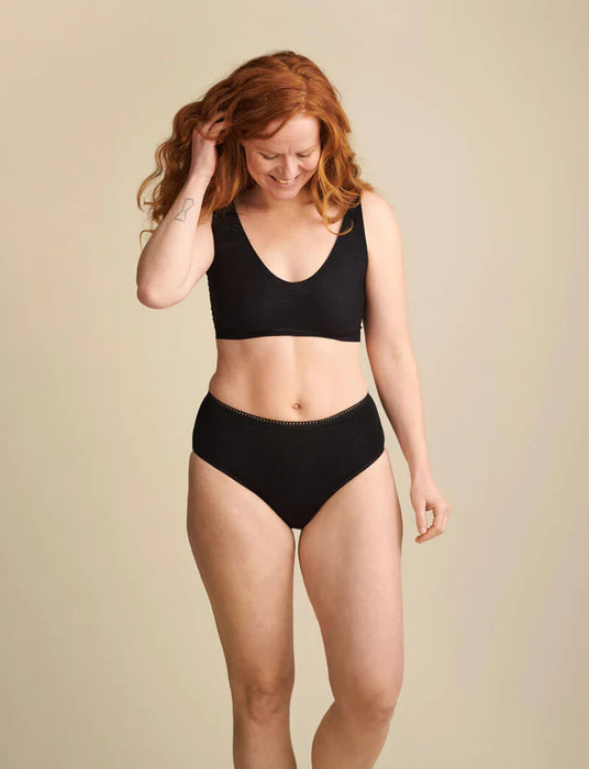 Organicup AllMatters High Waist Black Period Underwear