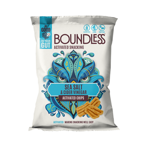 Boundless Activated Chips 10x80g Sea Salt and Cider Vinegar