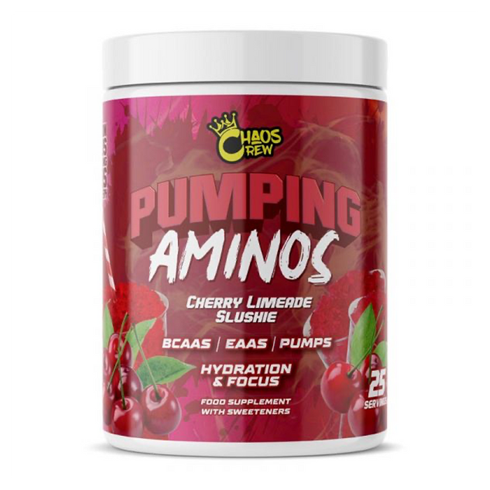 Chaos Crew Pumping Aminos 2.0 325g Cherry Limeade Slushie