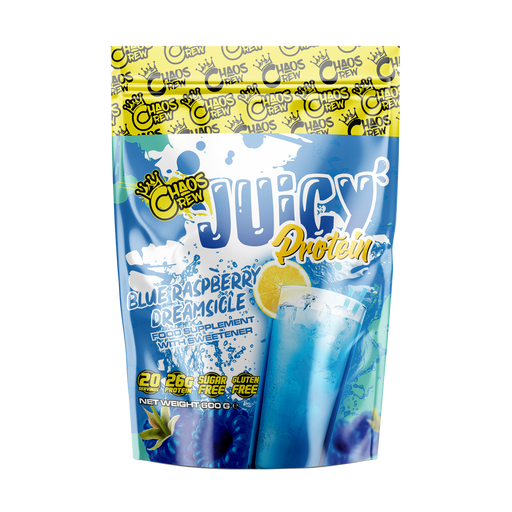 Chaos Crew Juicy Protein 600g Blue Raspberry Dreamsicle