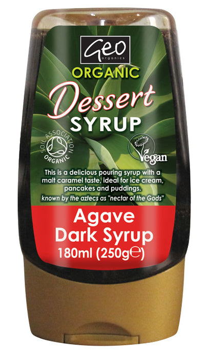 Geo Organics Syrup-Organic Dessert Dark Agave Syrup 250g