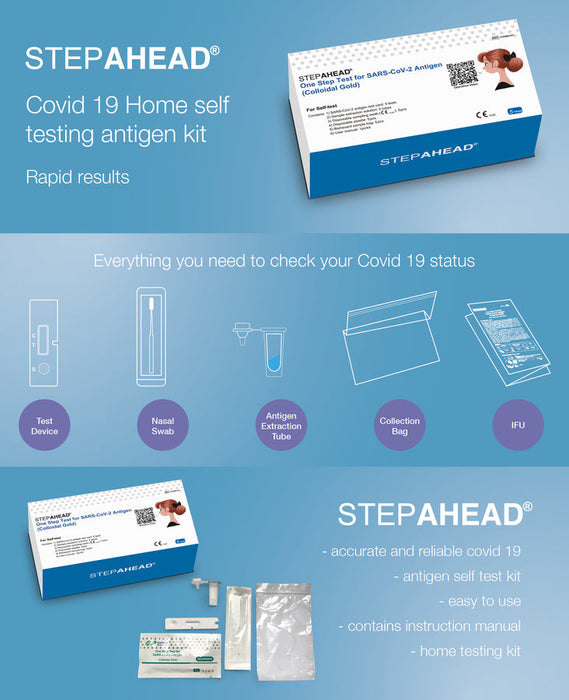 Step Ahead COVID-19 Lateral Flow Test: Fast, Accurate & Easy-to-Use at Home