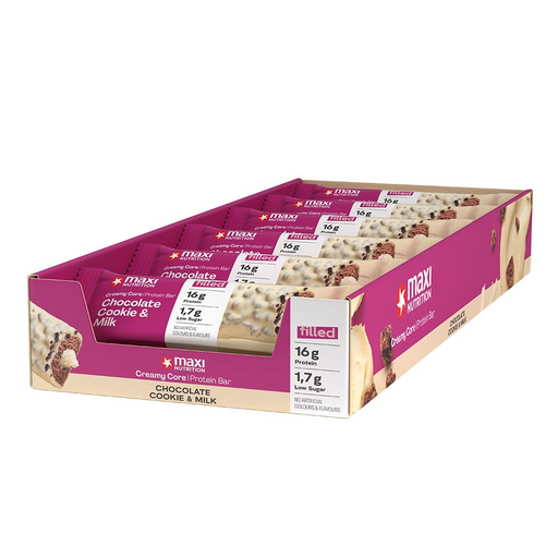 Maxi Nutrition Creamy Core Bar 12x45g Chocolate Cookie \u0026 Milk