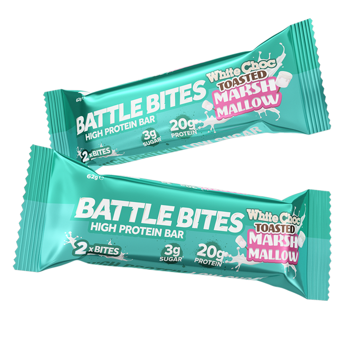 Battle Snacks Battle Bites Minis 20x31g White Choc Marshmallow