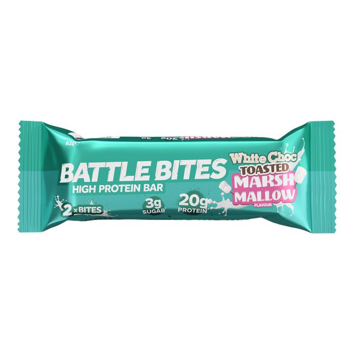 Battle Snacks Battle Bites Minis 20x31g White Choc Marshmallow