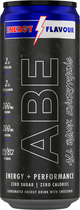 ABE Energy + Performance Cans, Energy Flavour 12 x 330 ml.