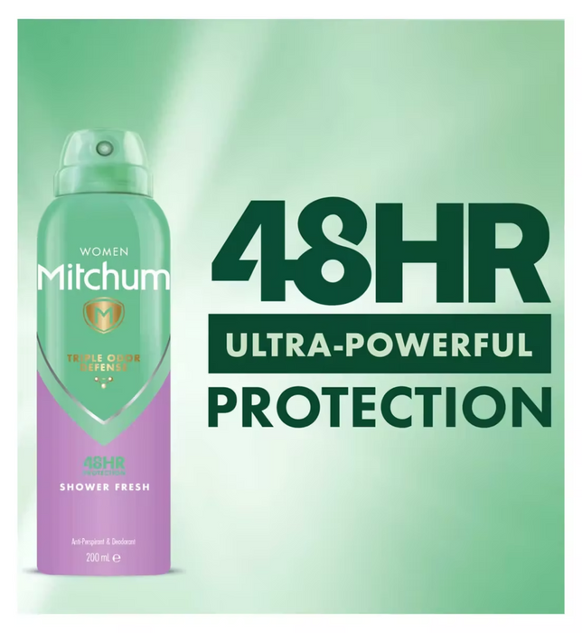 Mitchum Advanced Shower Fresh Anti-Perspirant Deodorant 200ml