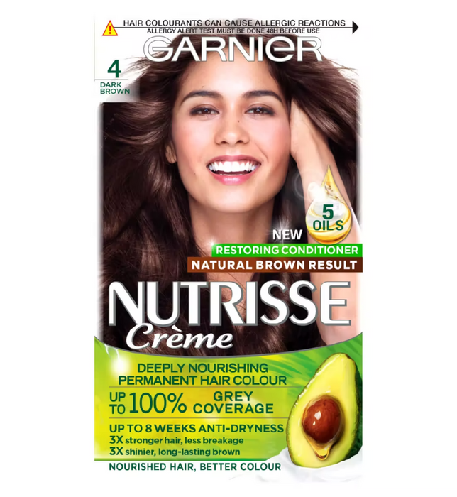 Nutrisse Garnier Creme Permanent Nährende Haarfarbe Kakao 4 Dunkelbraun