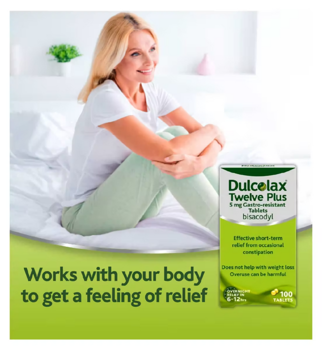 Dulcolax Twelve Plus 5mg Gastro-Resistant 40 Tablets