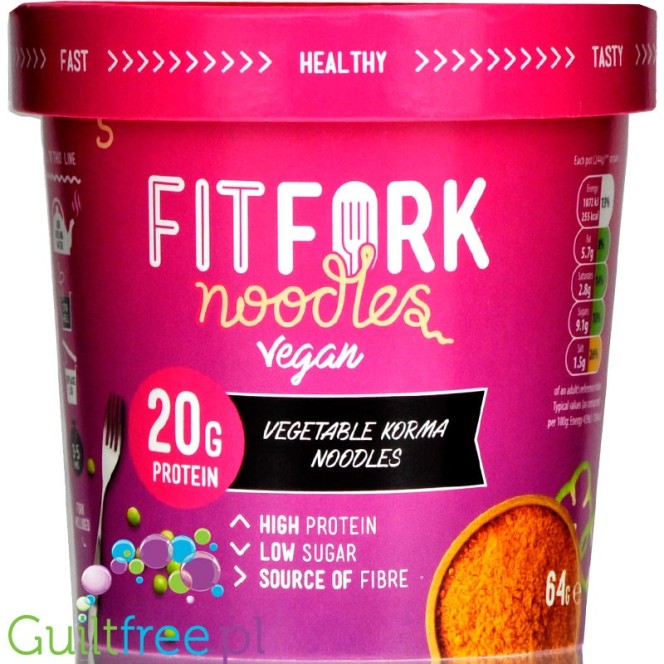 FitFork Vegan Meal Pots 12x64g Korma