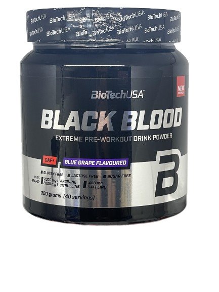 BioTechUSA Black Blood CAF+, Blue Grape (EAN 5999076253685) - 300g