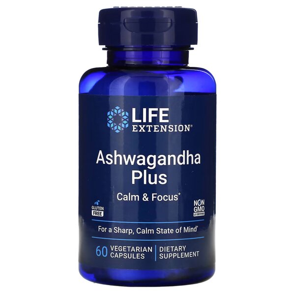 Life Extension Ashwagandha Plus Calm & Focus - 60 vcaps