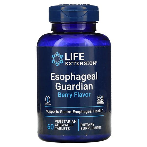 Life Extension Esophageal Guardian, Berry Flavor (EAN 737870173700) - 60 vegetarian chewable tabs