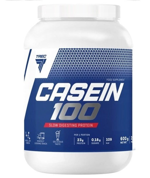 Trec Nutrition Casein 100, Strawberry - 600g