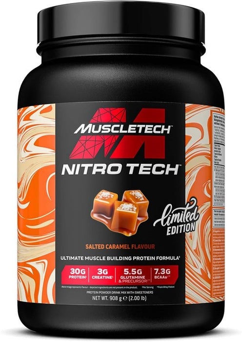 MuscleTech Nitro-Tech, Salted Caramel - 908g