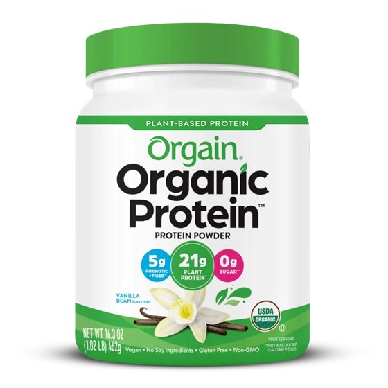 Orgain Organic Protein, Vanilla Bean - 462g