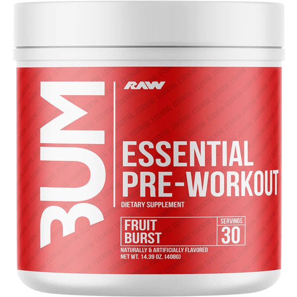 Raw Nutrition CBUM Essential Pre-Workout, Fruit Burst - 408g