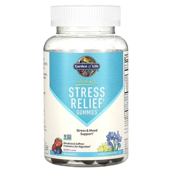 Garden of Life Stress Relief Gummies, Berry - 60 gummies