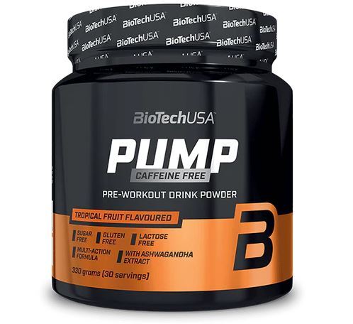 BioTechUSA Pump Caffeine Free, Lemon Ice Tea (EAN 5999076253432) - 330g