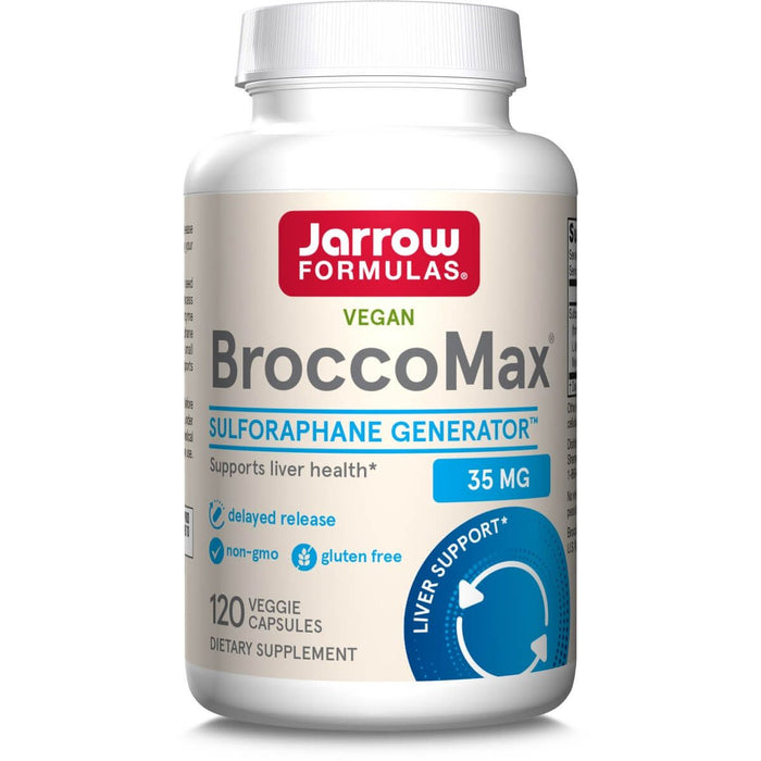 Jarrow Formulas BroccoMax (Broccoli Seed Extract) 120 Veggie Capsules | Premium Supplements at HealthPharm.co.uk