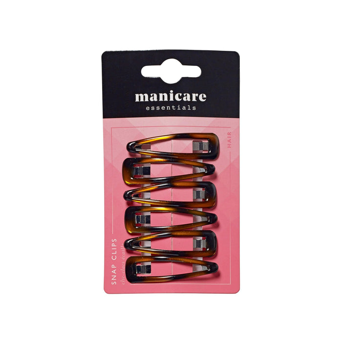 Manicare Hair Essentials 6 Snap Clips Tort