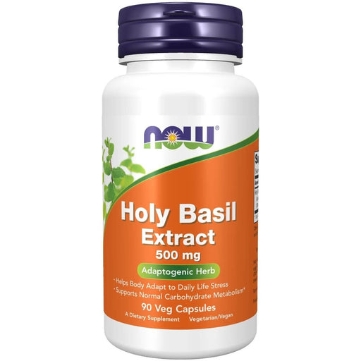 NOW Foods Holy Basil Extract 500 mg 90 Veg Capsules | Premium Supplements at HealthPharm.co.uk