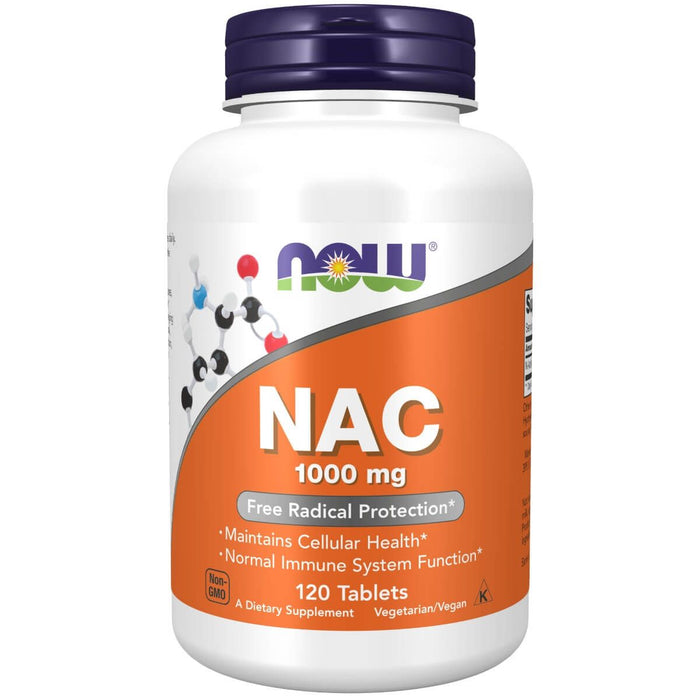 Now Foods N-Acetyl-Cysteine 1000mg 120 Tablets | Premium Supplements at HealthPharm.co.uk