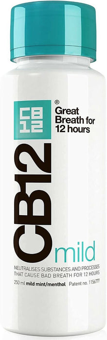 CB12 Safe Breath Agent d'hygiène buccale Menthe douce/Menthol 250 ml