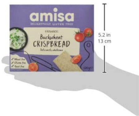 Amisa Organic Gluten Free Buckwheat Crispbread 120g