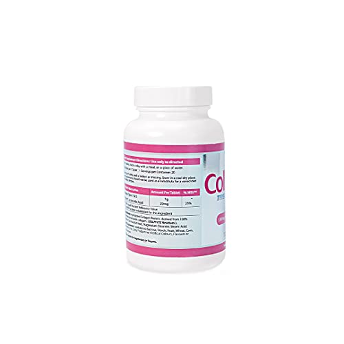 AHS Super Collagen + Vitamin C Tablets 120 Tablets - 1000mg Collagen per Tablet - 1 Month Supply