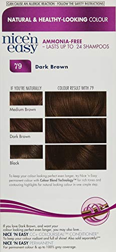 Clairol Nice'n Easy Semi-Permanent Hair Dye No Ammonia 79 Dark Brown