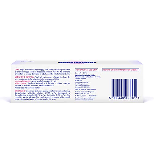 Drapolene ® Creme 100 g Tube Verhindert und behandelt Windeldermatitis Beruhigt und schützt den Babypopo ab dem Neugeborenen