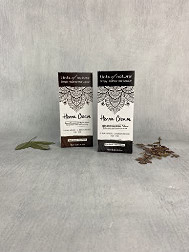 Tints of Nature Henna Cream Hair Colour Natural and Organic Semi-Permanent 1 x 70ml - True Black