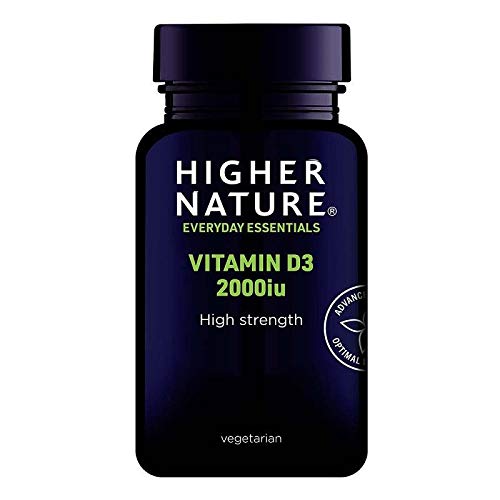 Higher Nature High Strength Vitamin D3 2000iu Capsules 60 Capsules