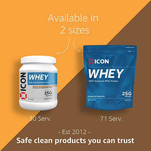 ICON Nutrition Whey Protein Powder 960g 30 Servings - Chocolate Peanut Butter