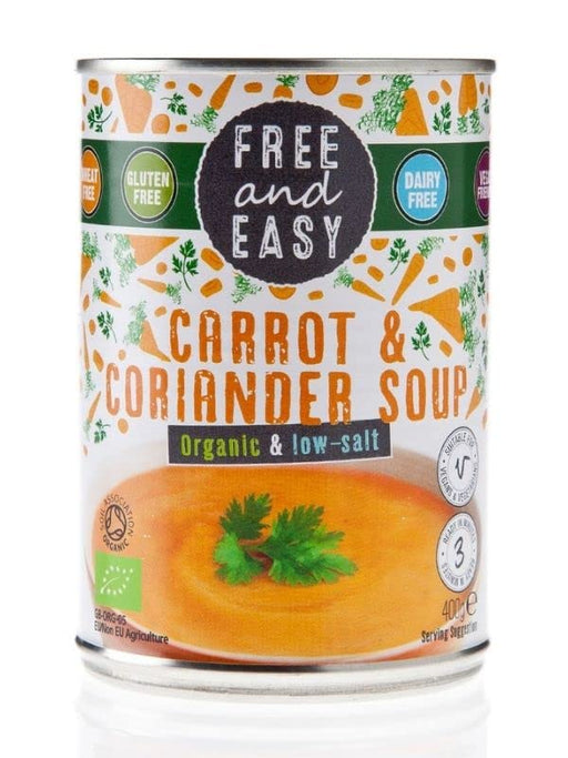 Organic Low Salt Carrot & Coriander Soup 400g by Free & Easy