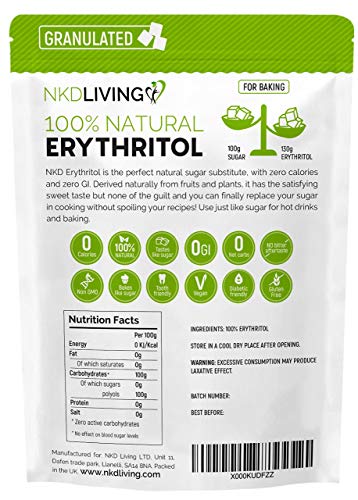 NKD Living Erythritol Granulated