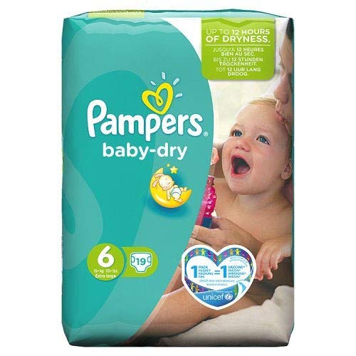 Pampers Couches taille 6 : 13-18Kg Baby Dry - DISCOUNT