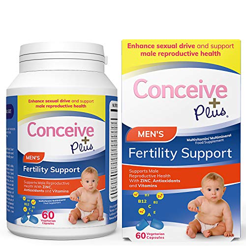 Conceive Plus Prenatal Vitamin Supplement - Men’s Fertility Support  60 Vegetarian Capsules