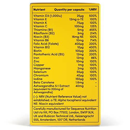 Vitl Vilt Female Multivitamins with B vitamins iron and vitamin D