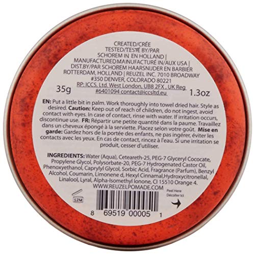 Reuzel Red Water Soluble High Sheen Pomade 35g