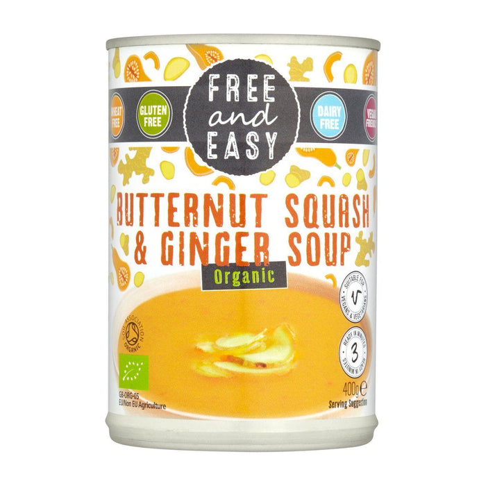 Free and Easy Organic Butternut Squash and Ginger Soup 400g