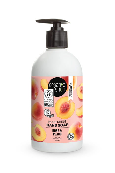 Organic Shop OS Nourishing Hand Soap Rose & Peach